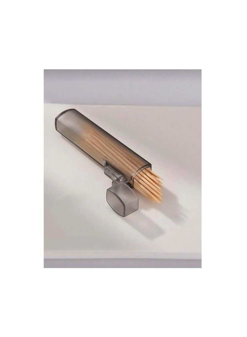 حامل أعواد أسنان بلاستيكي شفاف محمول، حاوية تخزين للسفر بطول 7.8 سم بتصميم مانع للتسرب، عبوة من 3 قطع، منظم مكتبي للتخييم والاستخدام الخارجي - Image 2